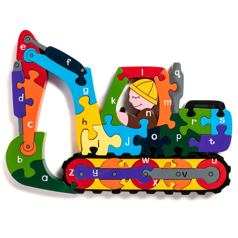Wooden Jigsaw - Alphabet Digger