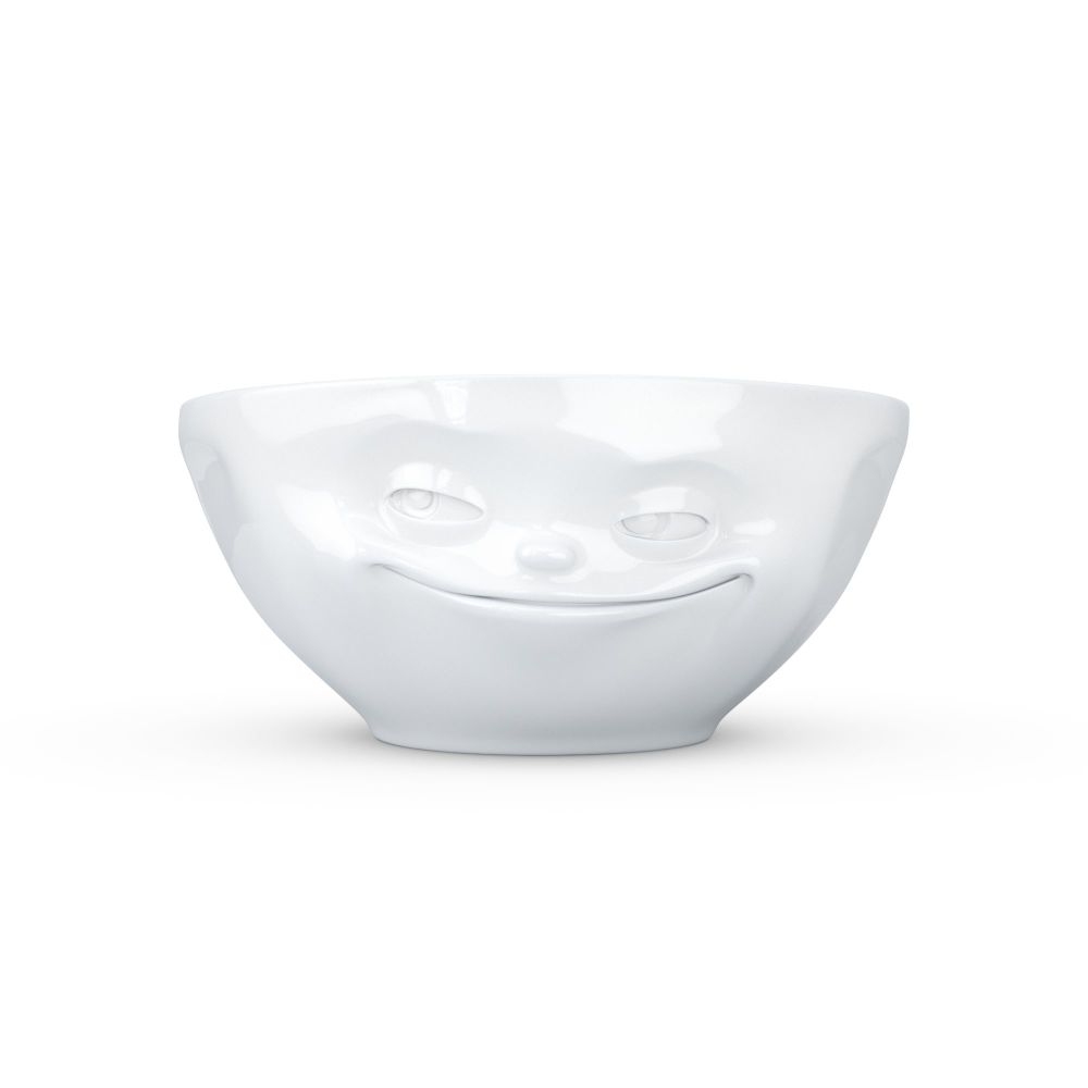 White Porcelain 'Grinning' Bowl by Tassen