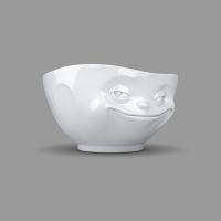White Porcelain 'Grinning' Bowl 500ml