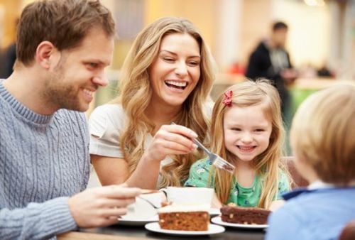 family eating