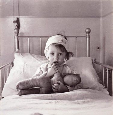 child in hospital