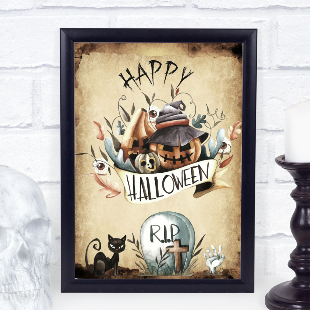Happy Halloween Party Sign