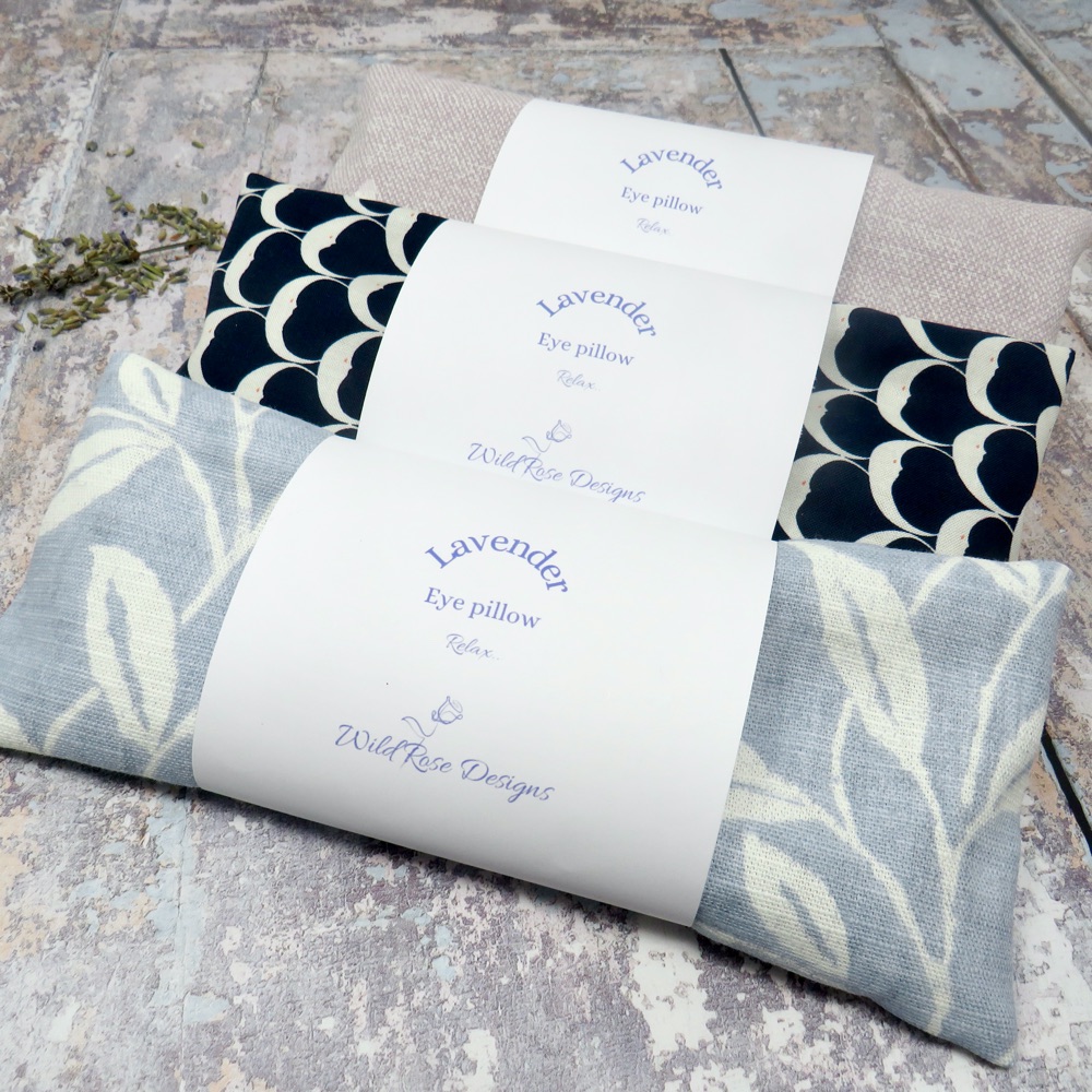 Lavender and flax eye pillows