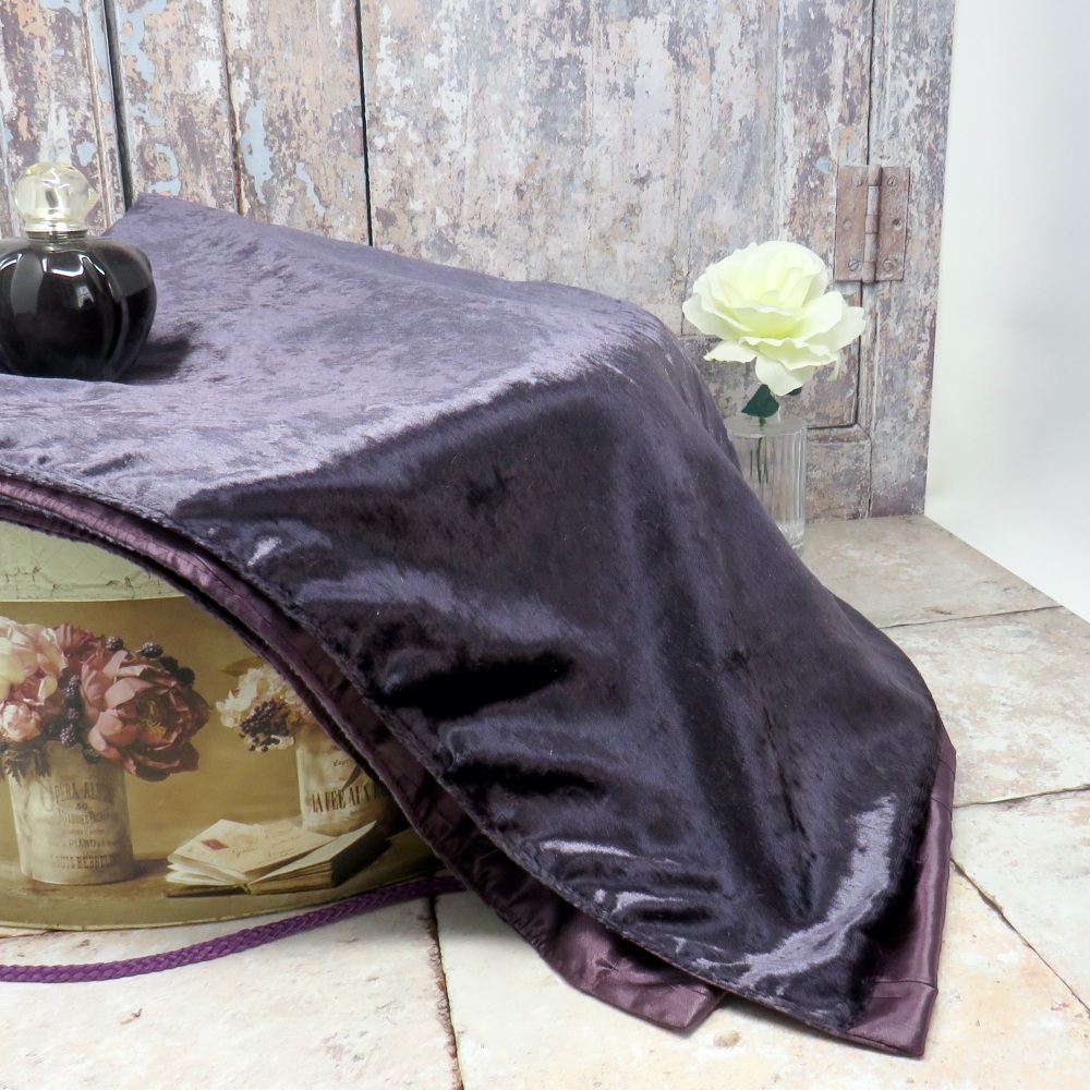 Plum velvet wrap