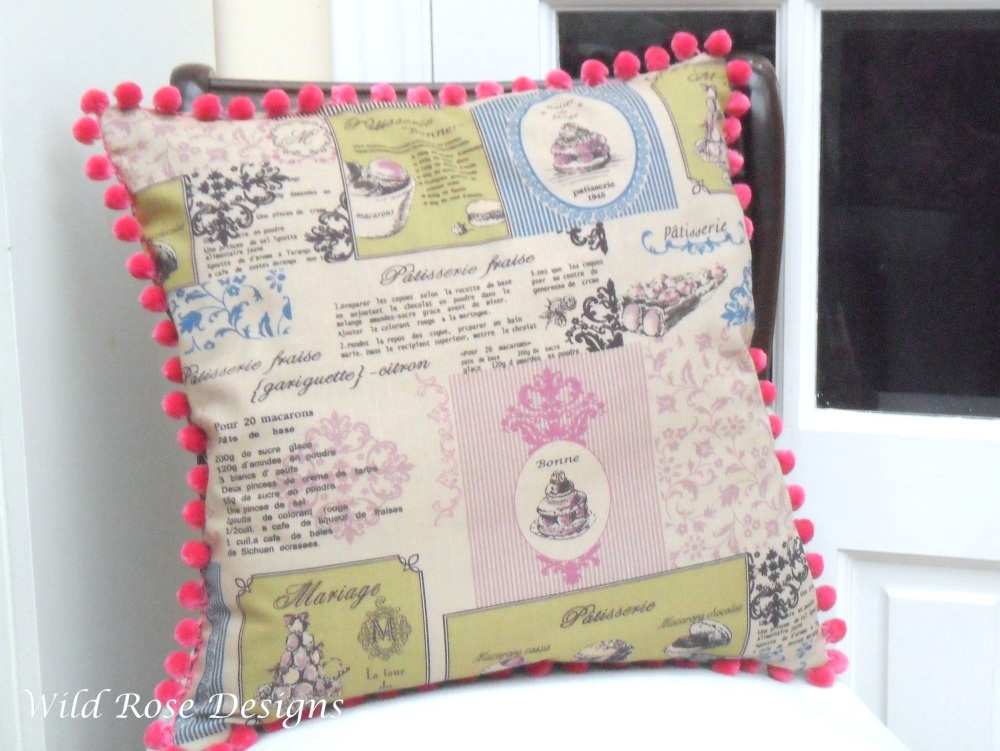 'Patisserie' cushion cover