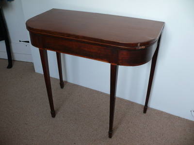 Early Victorian Walnut or Mahogany Card/Games table