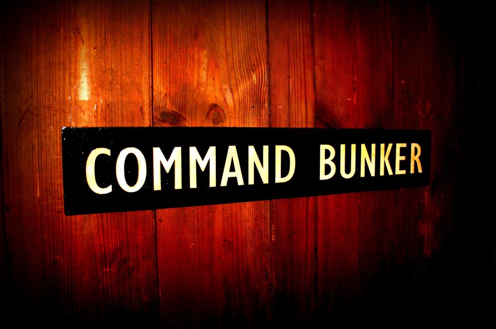 Command Bunker door plaque