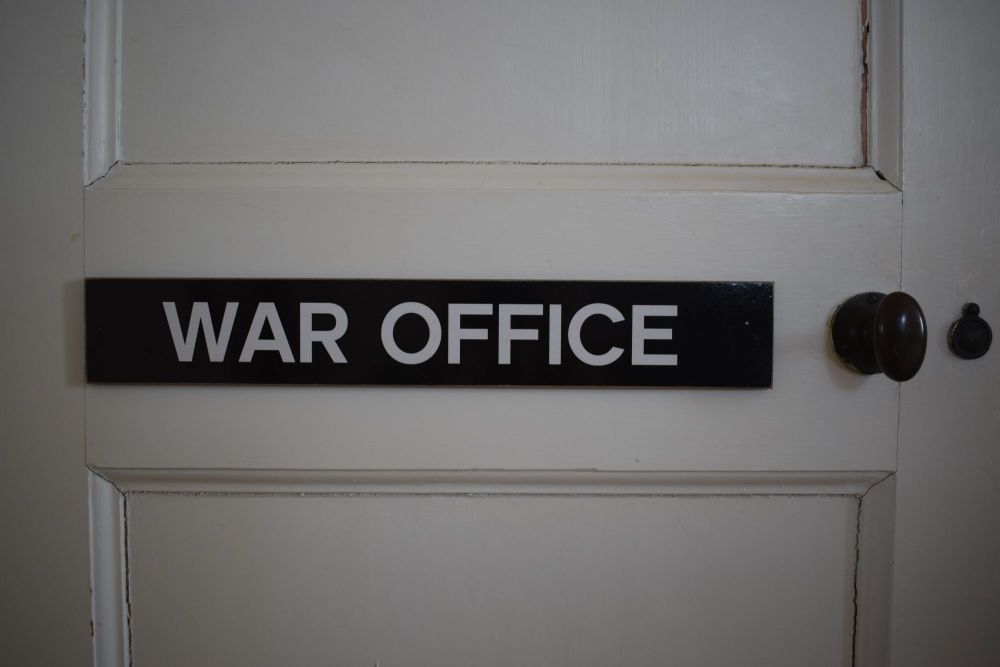 The War Office Door Plaque
