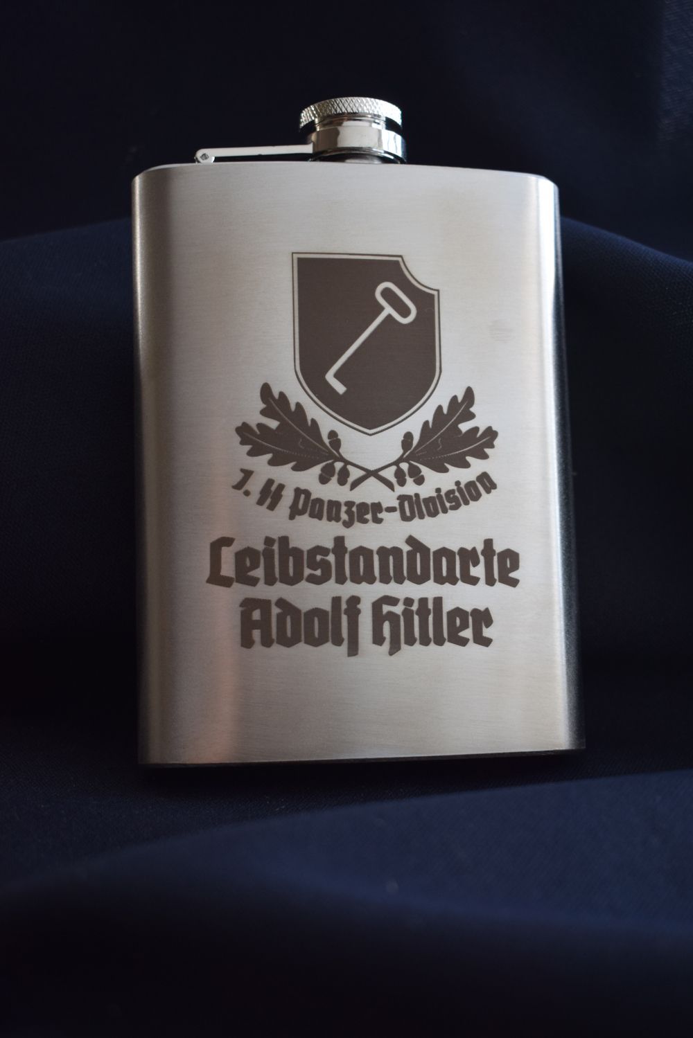 Stainless Steel Leibstandarte Hipflask