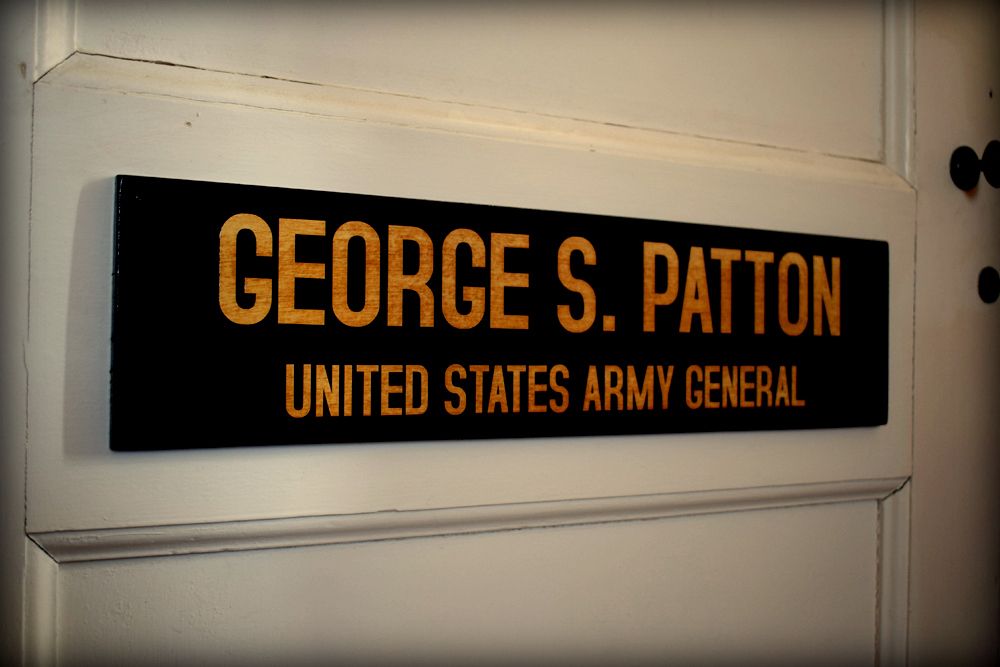 George Patton Office Door Plaque