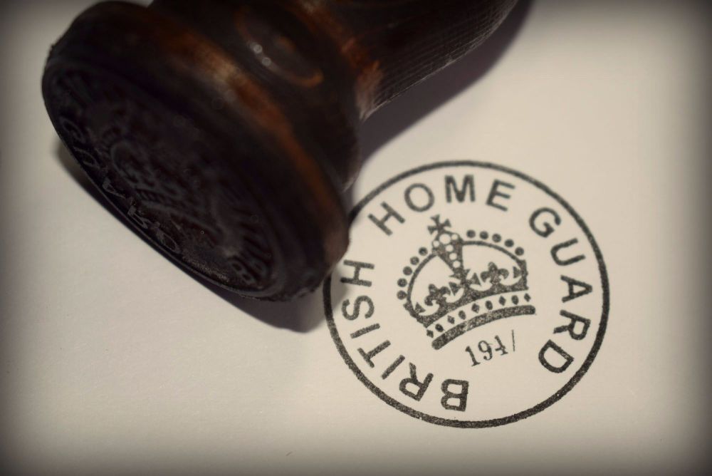 British Home Guard Rubber Stamp