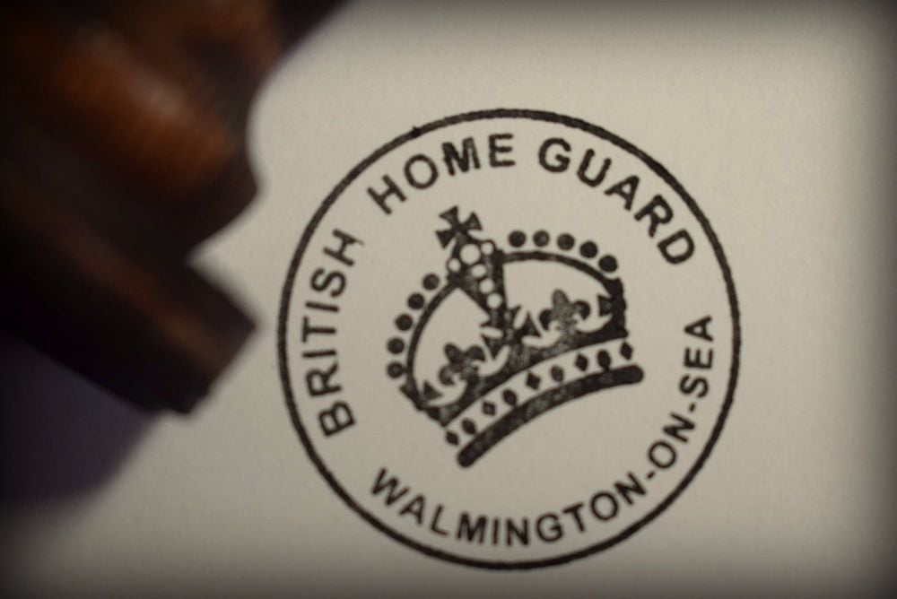 British Home Guard Walmington-on-Sea Rubber Stamp