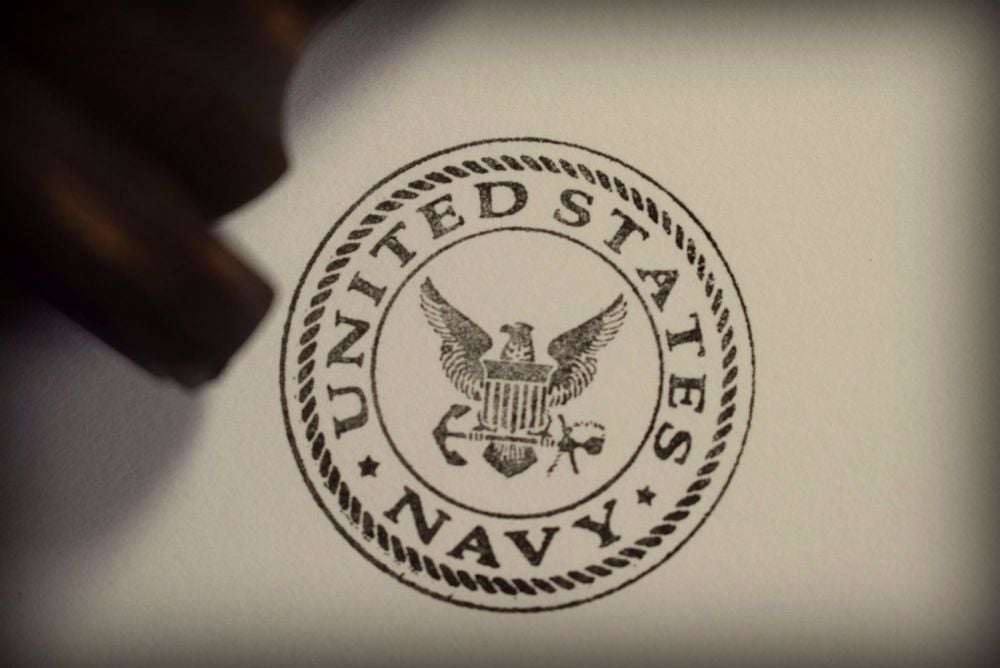 United States Navy Rubber Stamp