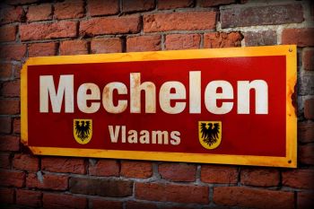 Mechelen Vintage City Sign