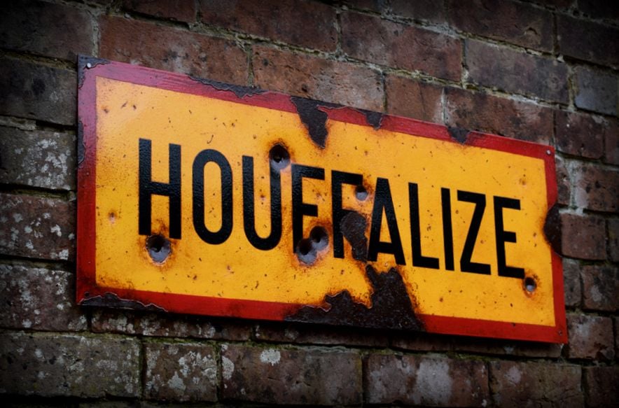 Houffalize steel sign