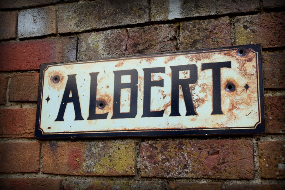 Albert display sign