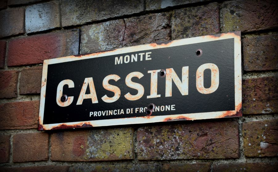 Monte Cassino display sign