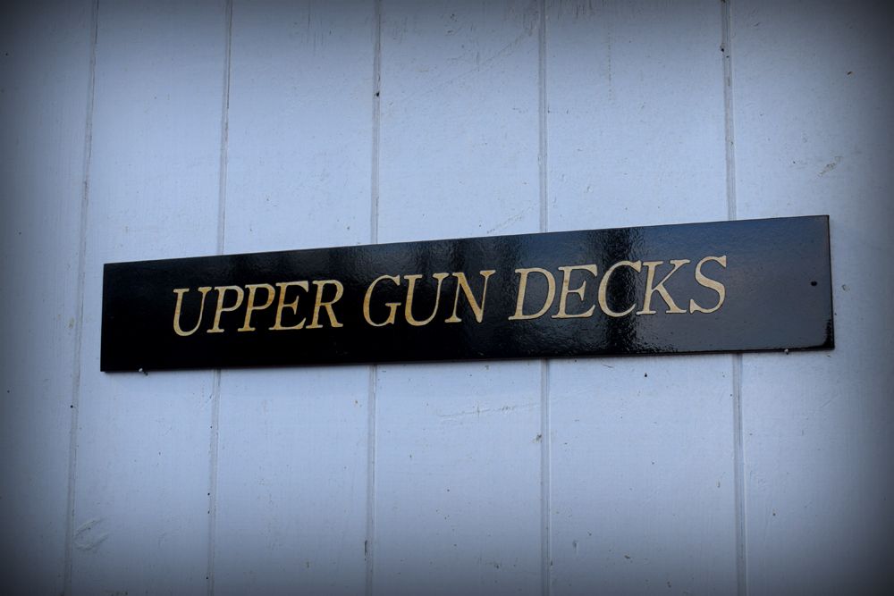 Upper Gun Decks - door plaque