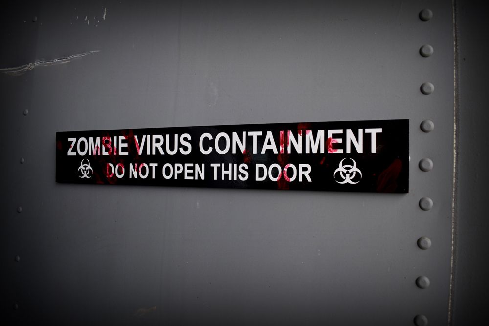 Zombie Virus -  Door Plaque