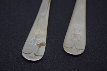 King George VI dessert forks (pair)