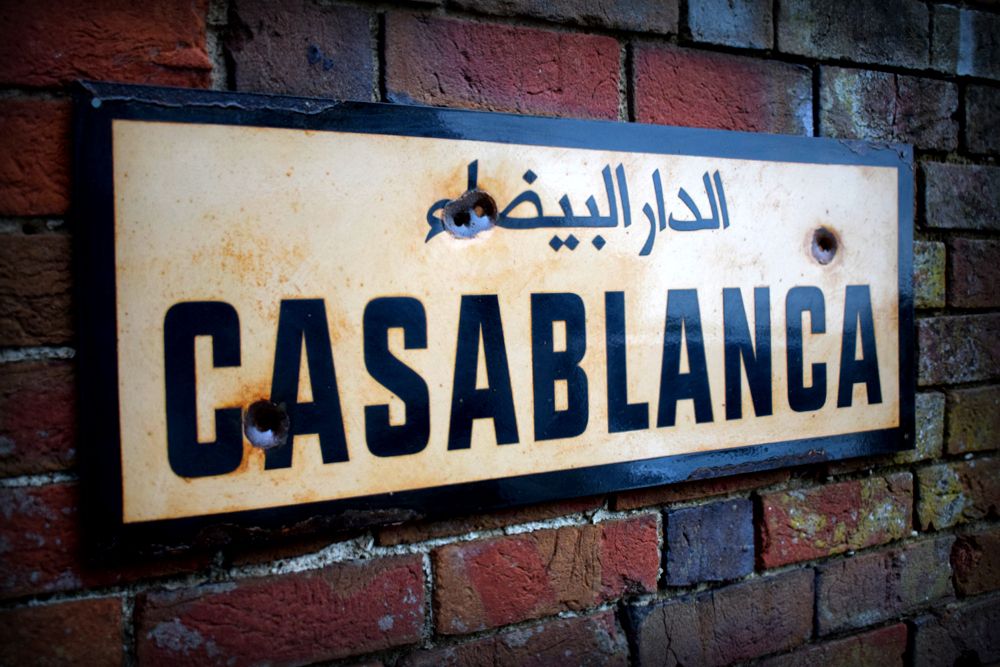Casablanca Street Sign