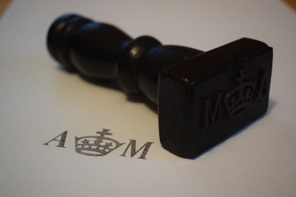 Air Ministry Rubber Stamp