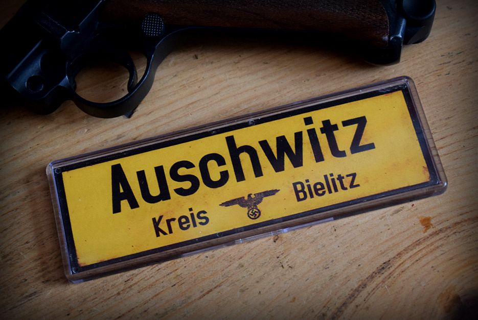 Auschwitz Kreis-Berlitz Fridge Magnet