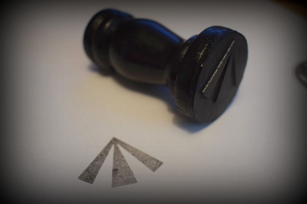 Broad Arrow (British Army) Rubber Stamp