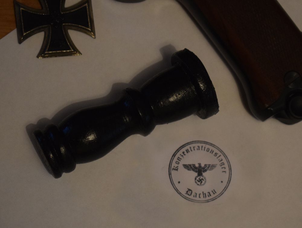 KZ Dachau Rubber Stamp