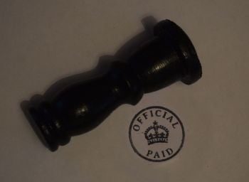 British 'Official Paid' Rubber Stamp