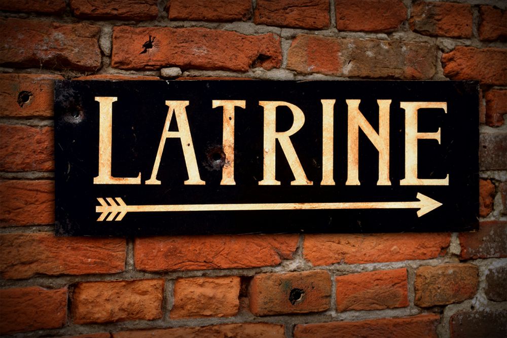 Latrine Display Sign