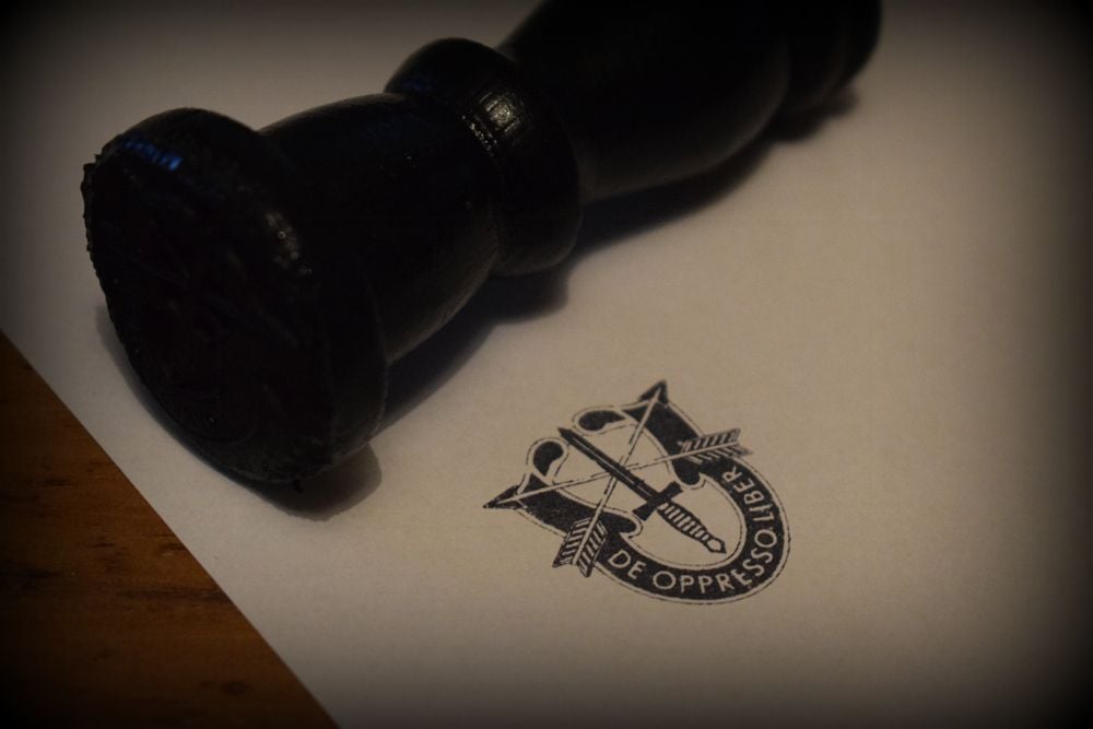 US Special Forces Rubber Stamp