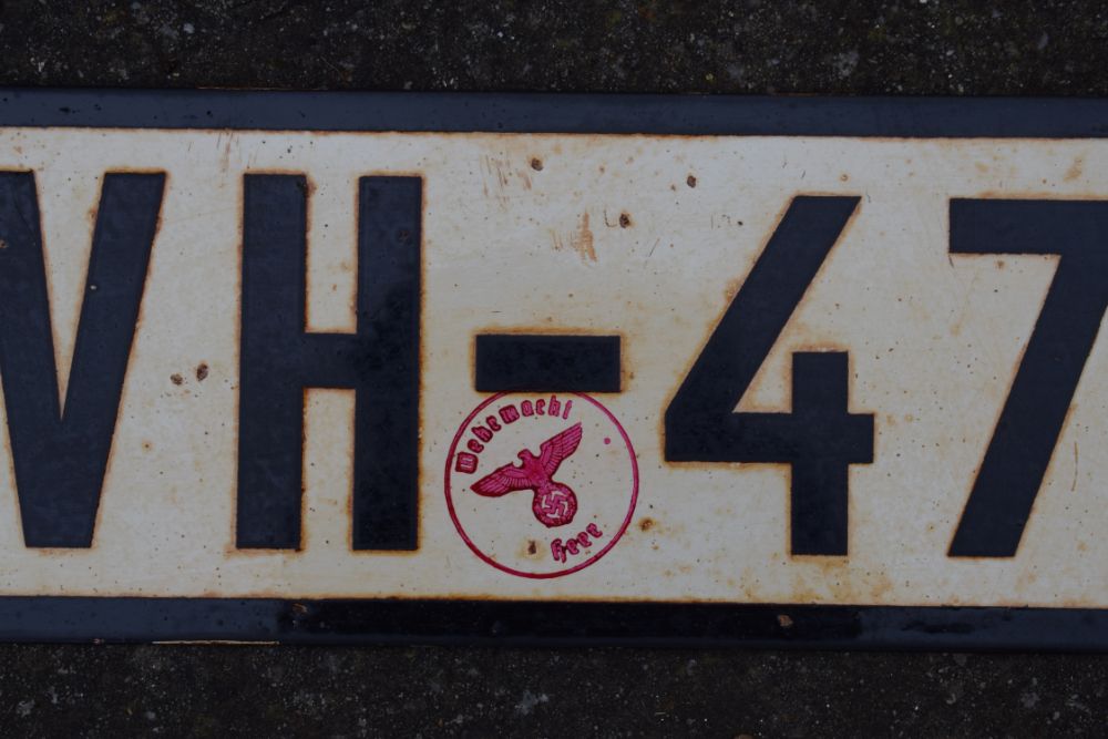 SS Number Plate