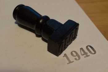 1940 Rubber Stamp