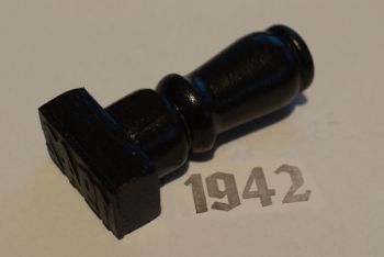 1942 Gothic Rubber Stamp