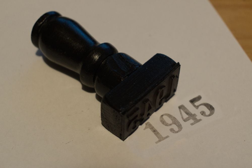 1945 Rubber Stamp