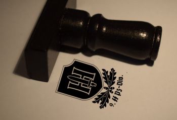 Waffen SS 9th Pzr Div. Rubber Stamp