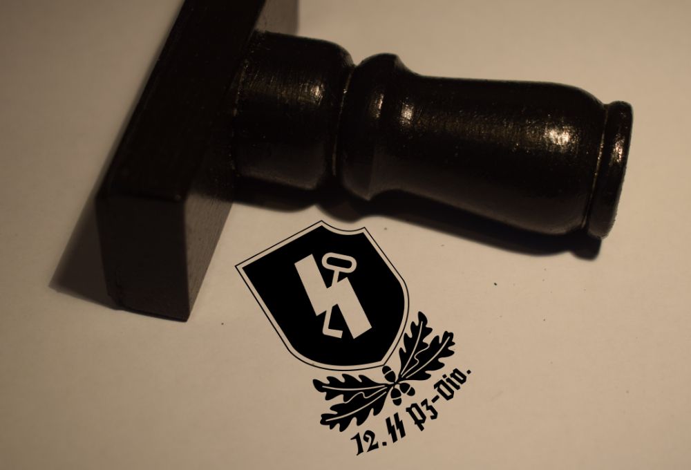 12th SS Pzr Div. Rubber Stamp