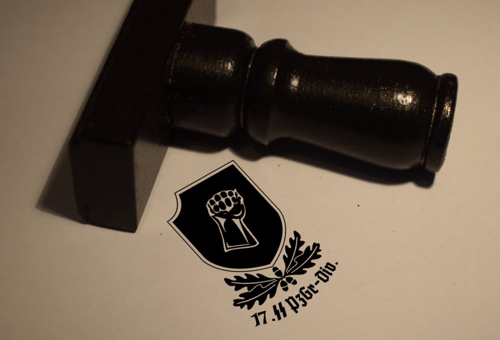 SS 17th Pzr Gr Div. Rubber Stamp