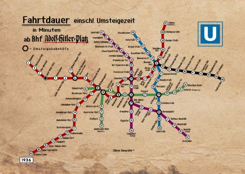 Berlin Underground 1936 A2 Poster