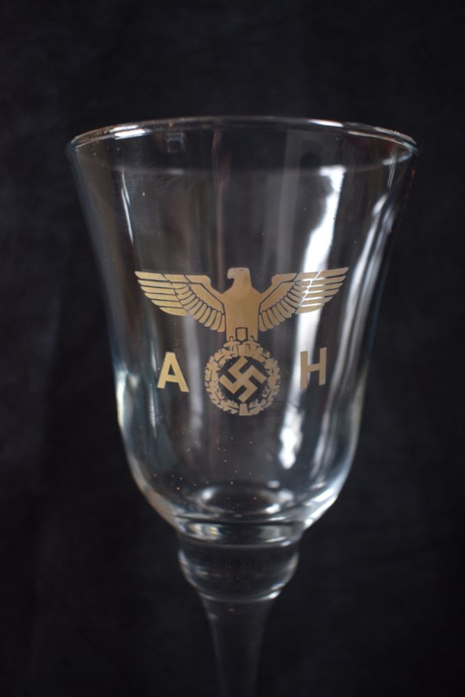 Hand Etched Nazi Glassware Nazi Beer Glass Leibstandarte Adolf Hitler Leibstandarte Adolf