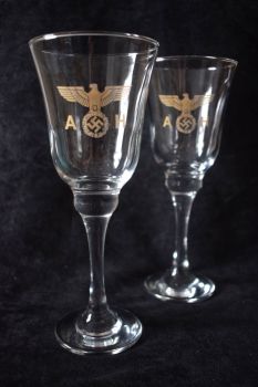 Adolf Hitler Wine Goblets (pair)