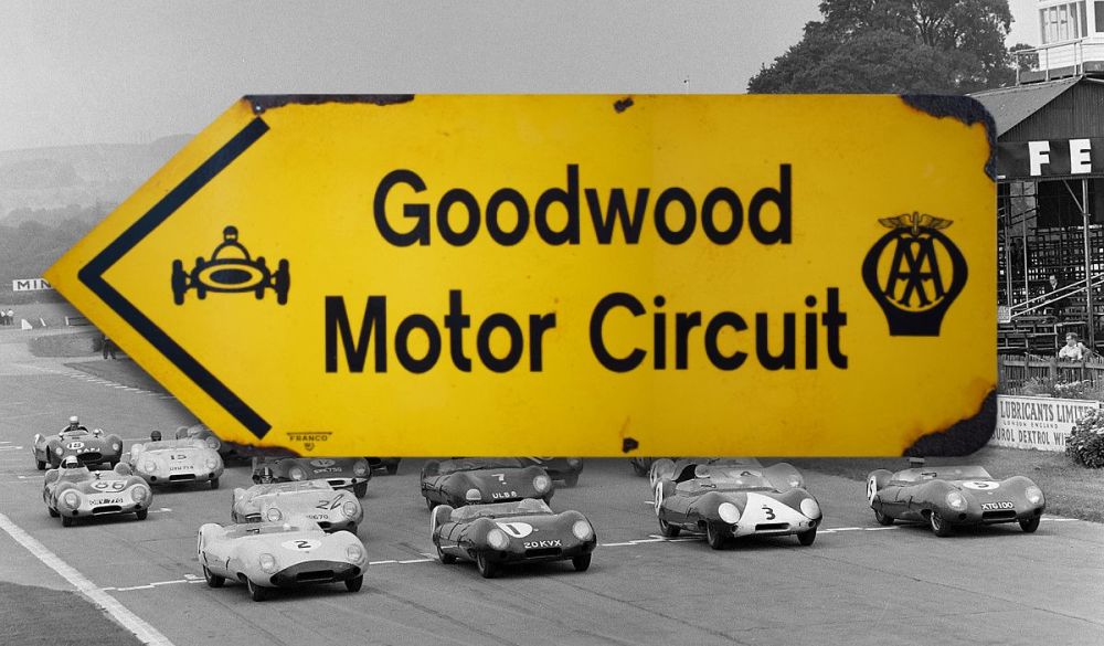 Goodwood Motor Circuit RAC Sign