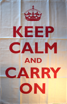 Keep Calm and Carry On Tea Towel