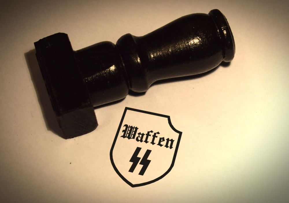 Waffen SS Shield Rubber Stamp