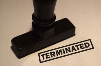 TERMINATED Rubber Stamp