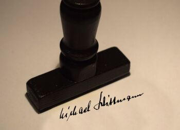 Signature - Michael Wittman Rubber Stamp