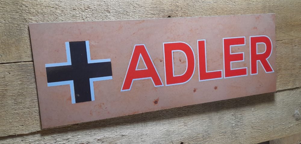 Adler display sign