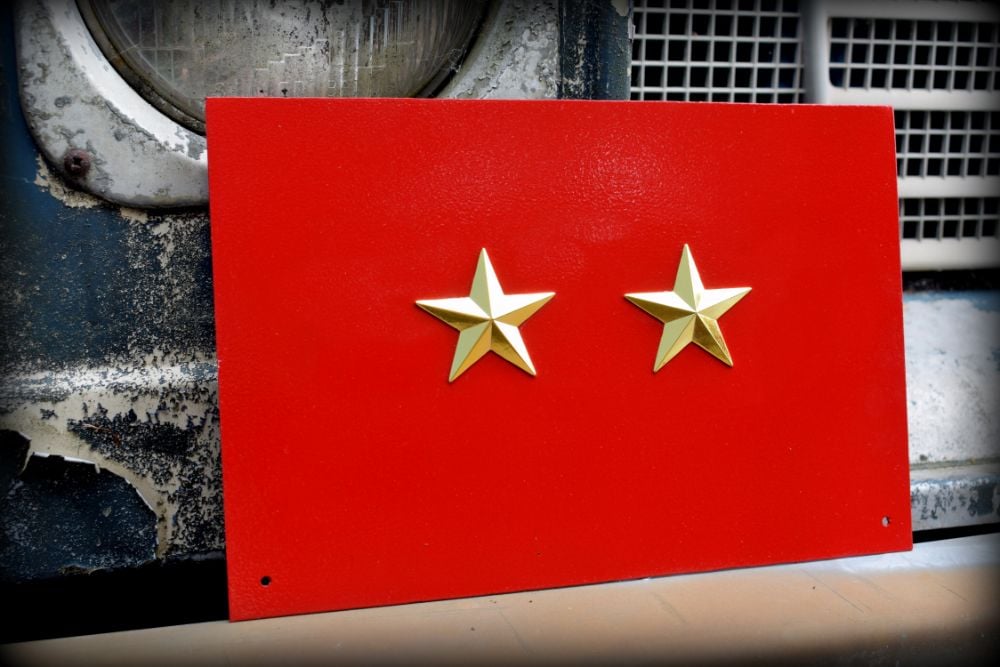 General Officer Rank ID/Rank Plate 2 STAR