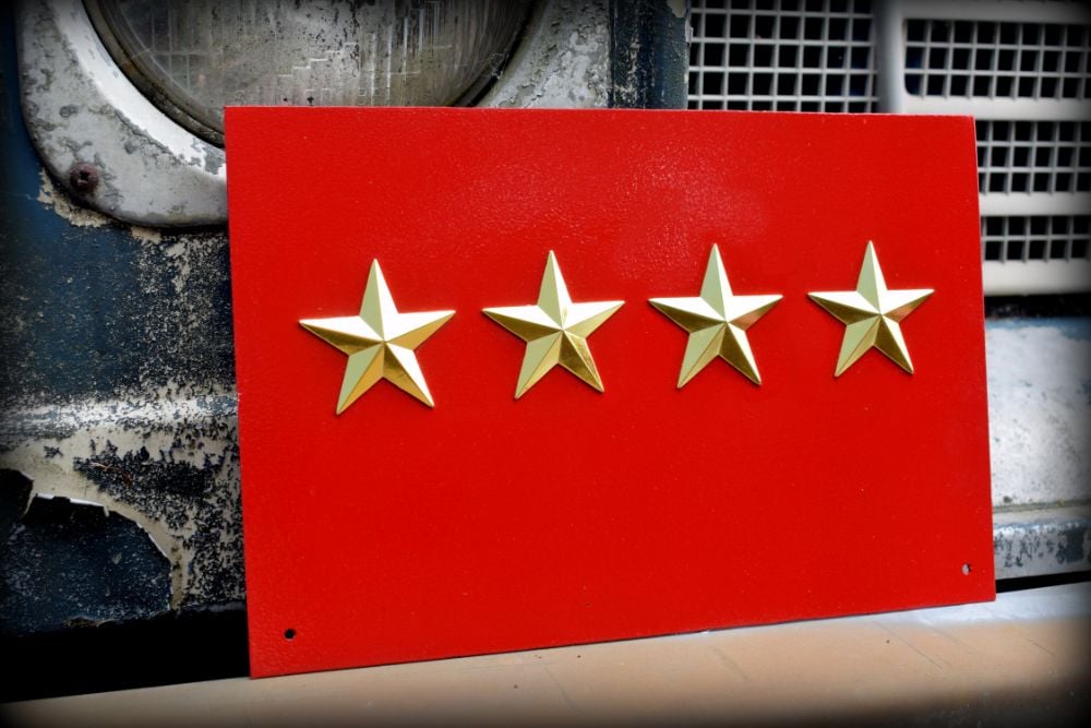 General Officer Rank ID/Rank Plate 4 STAR